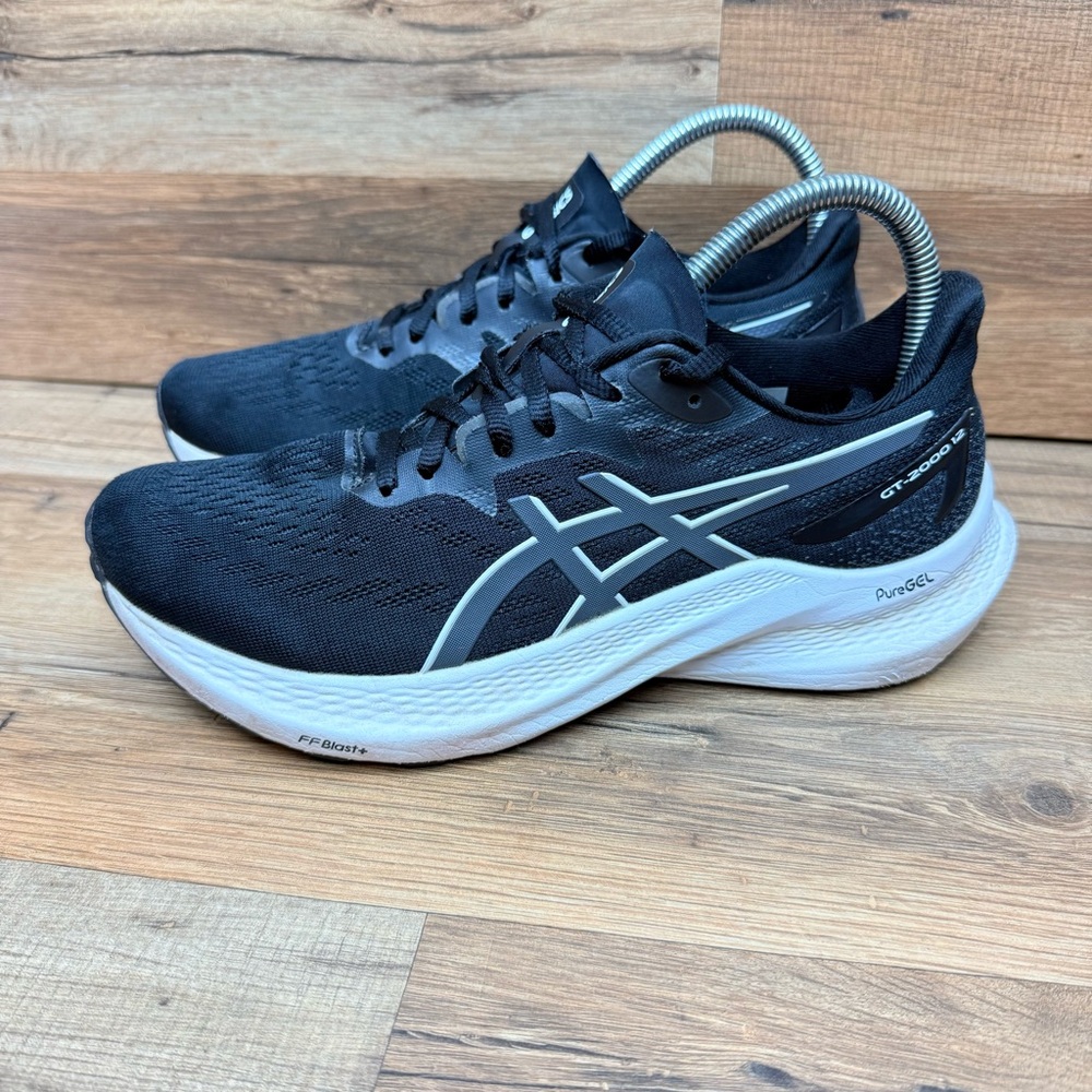 Asics GT-2000 12 Womens  7.5 Shoes black Running Sneaker 1012B506 Gym Athletic - Picture 2 of 9